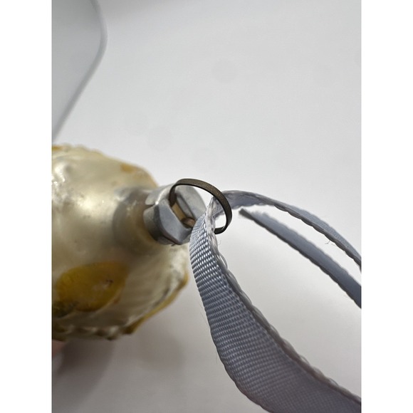 VTG Blown Glass Seashell Ornament Gold Silver Mercury Glass Christmas Coastal - Picture 3 of 16